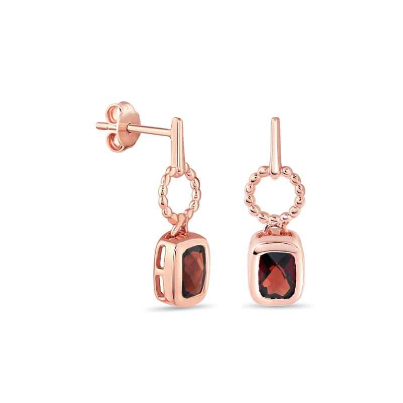 Imperial Red Garnet Earrings